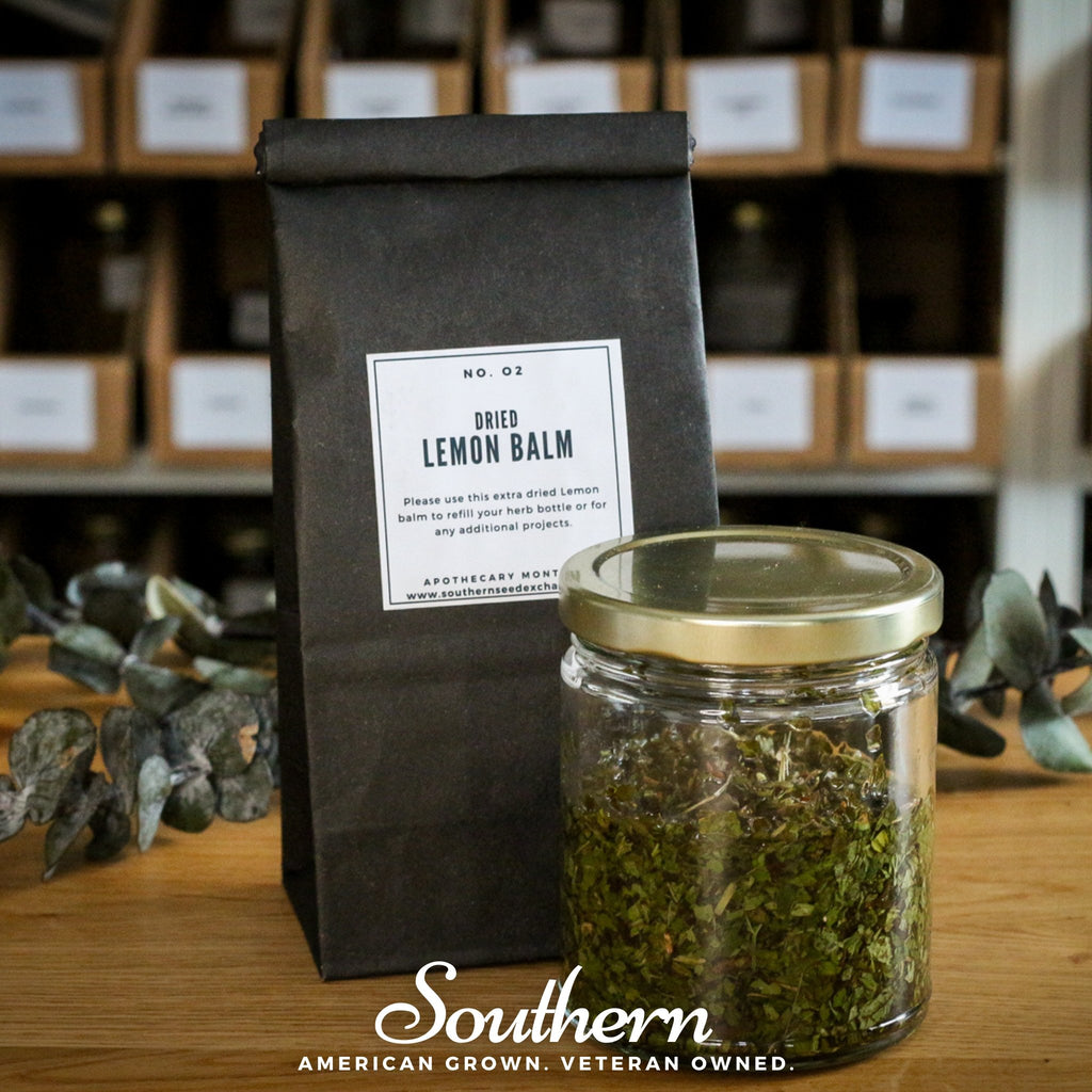 Dried Lemon Balm - 2 cups (Melissa officinalis) - Southern Seed Exchange