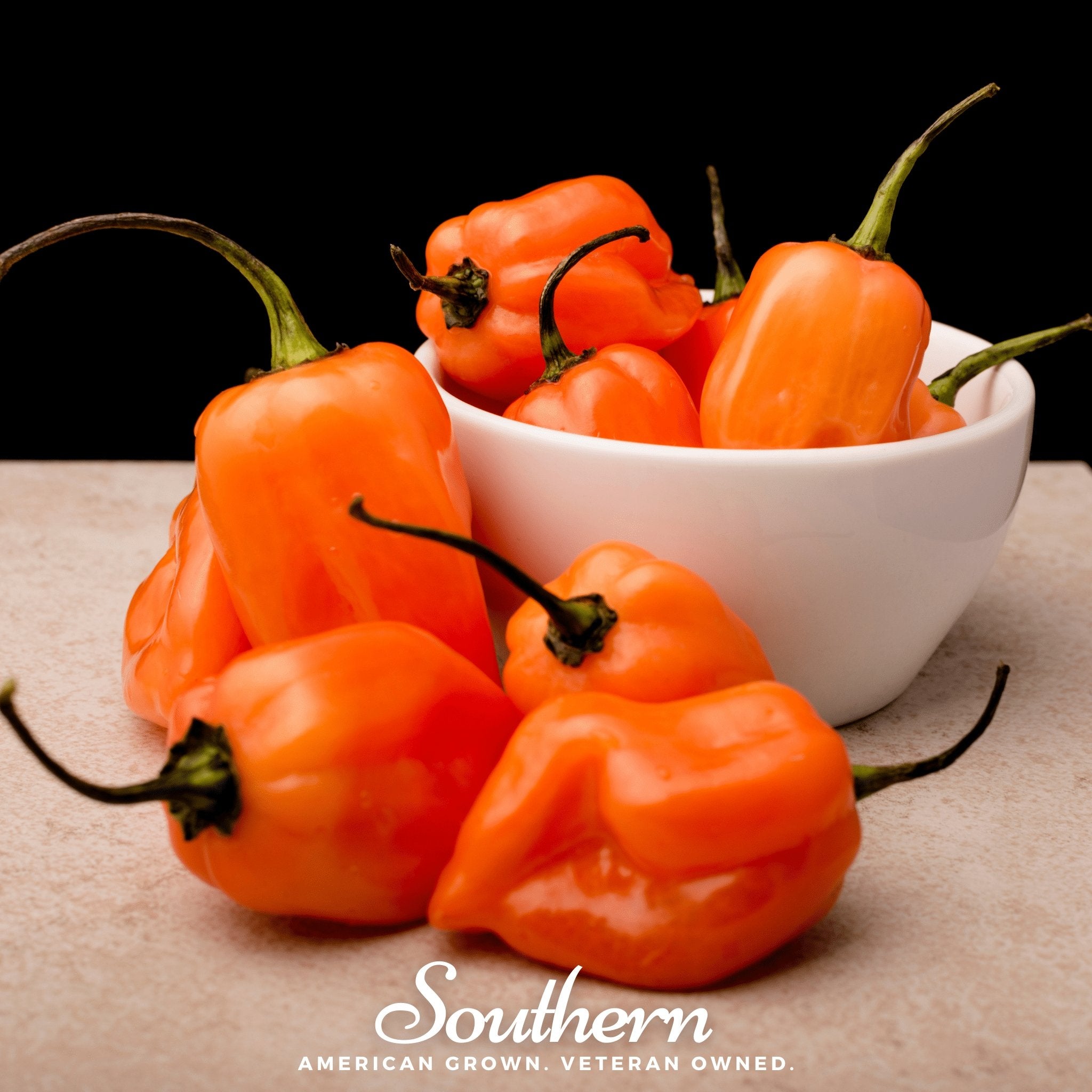 Pepper, Habanero, Orange (Capsicum chinense) - 30 Seeds - Southern Seed Exchange